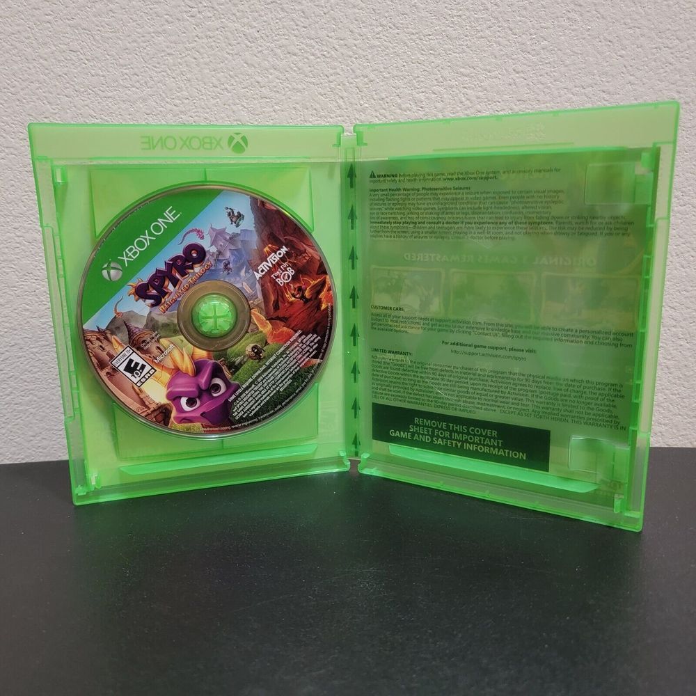 Spyro Reignited Trilogy Microsoft Xbox One Excellent Condition -‎ No Manual
